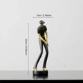 ArtZ® Nordic Abstract Golfer Sculptures - Black - Impact