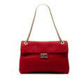 Maxi Vertical Quilted Calfskin Mademoiselle Lock Bijoux Flap
