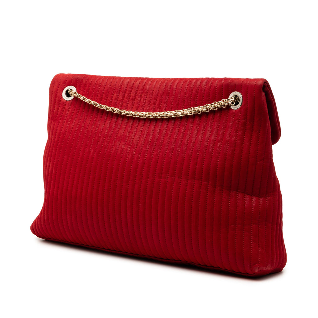 Maxi Vertical Quilted Calfskin Mademoiselle Lock Bijoux Flap