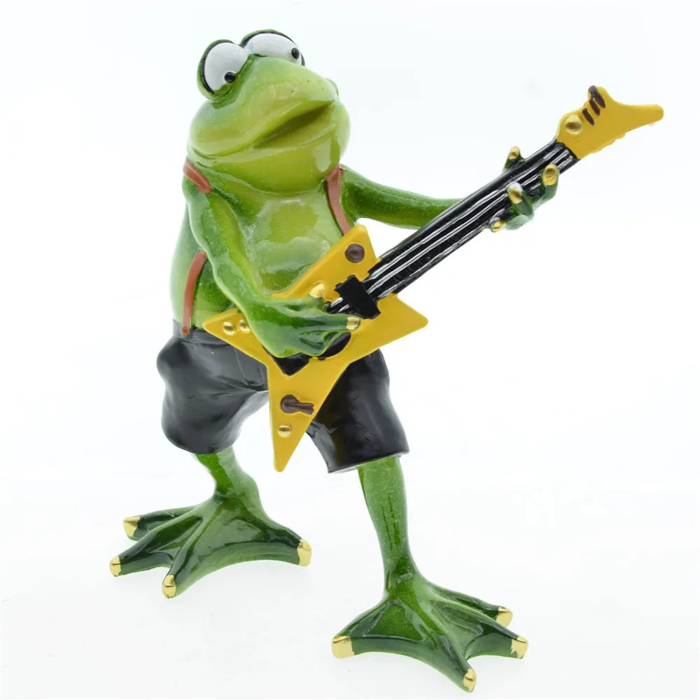ArtZ® Croak ‘n’ Roll Frog Sculpture - Guitar