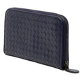 Leather Intrecciato Zip Around Wallet