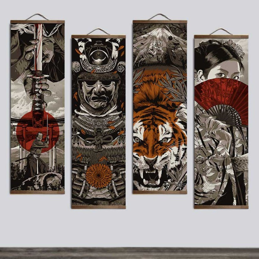 ArtZ® Heart Of A Warrior Samurai Paintings
