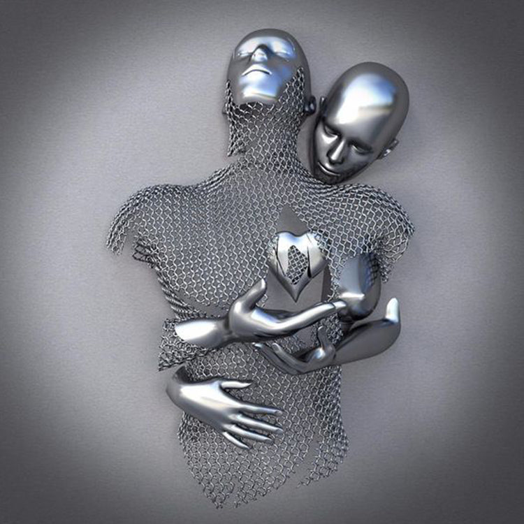 ArtZ® Emotions Stainless Steel Wall Sculptures