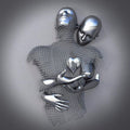 ArtZ® Emotions Stainless Steel Wall Sculptures - Heart