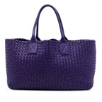 Medium Lambskin Intreccio Cabat Tote