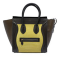 Mini Tricolor Nubuck and Smooth Calfskin Luggage Tote