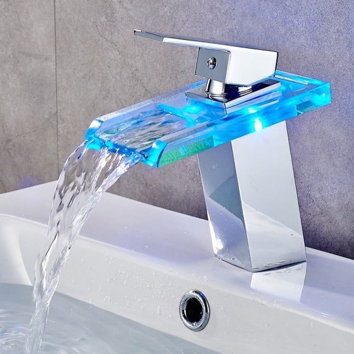 ArtZ® LED Waterfall Bathroom Faucet