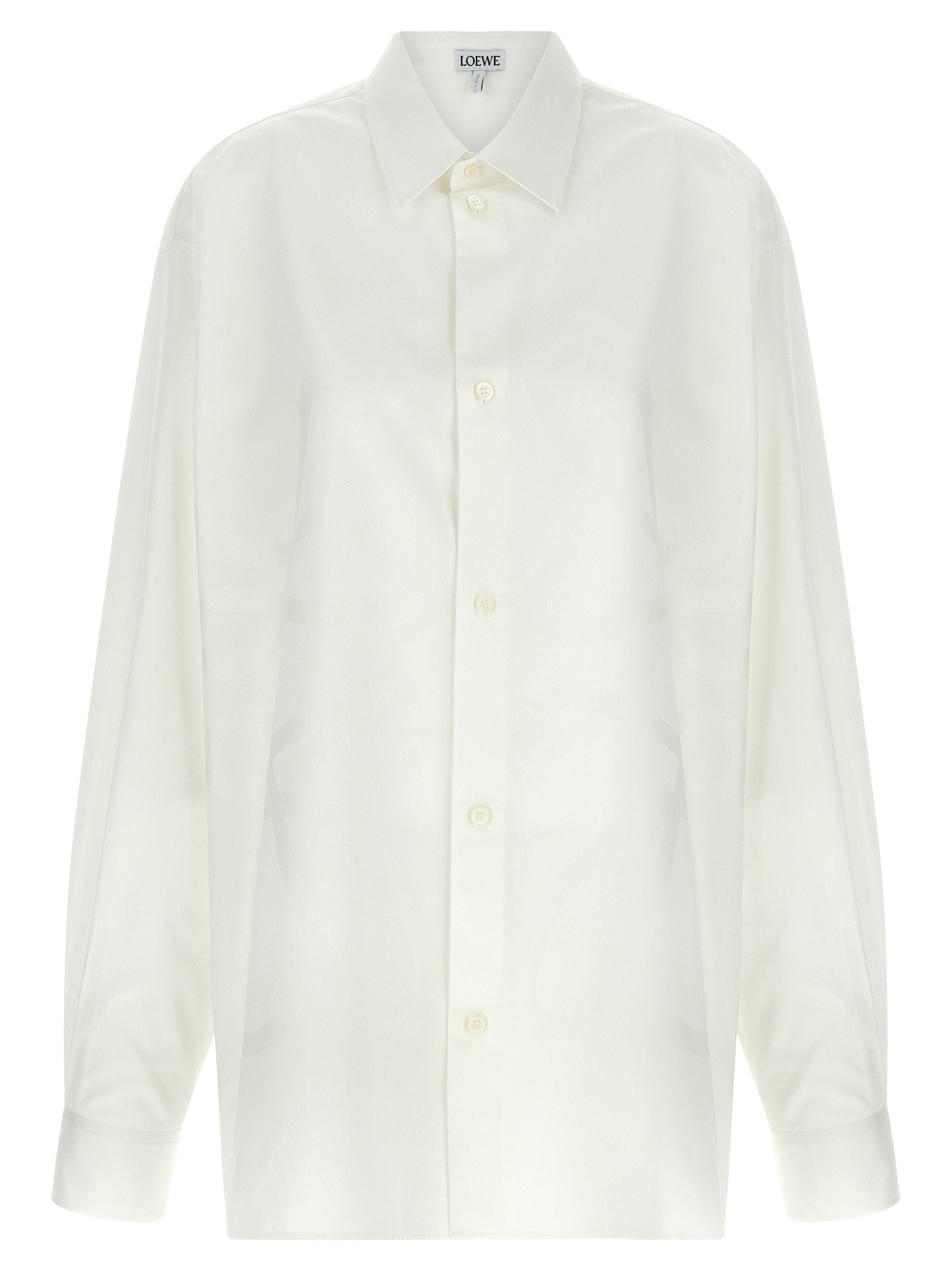 Loewe Cotton Twill Shirt — Cream