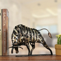 ArtZ® Rusty Bull Sculpture - Blackish