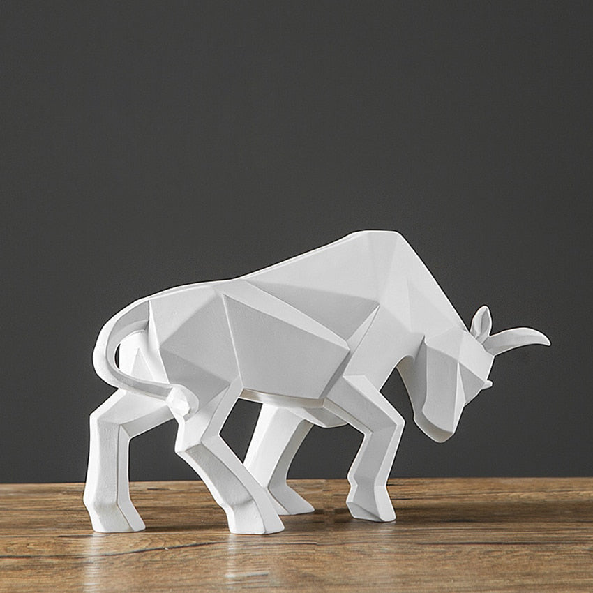 ArtZ® Nordic Bull Sculpture - White