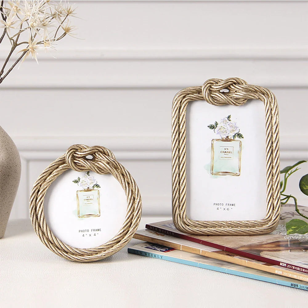 Hemp Rope Resin Photo Frame