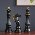 ArtZ® Gambit Trio Chess Set of 3 - Black (1 King; 1 Queen; 1 Knight)