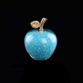 ArtZ® Handmade Crystal Apple Figurine - Blue / Large