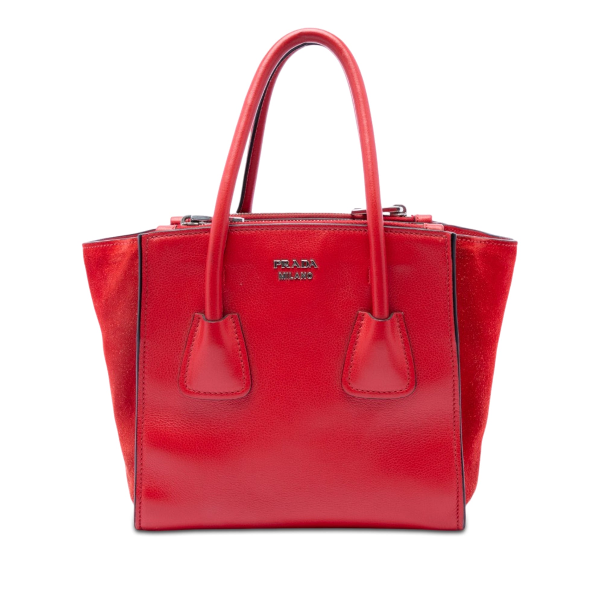 Small Glace Calf Twin Pocket Satchel