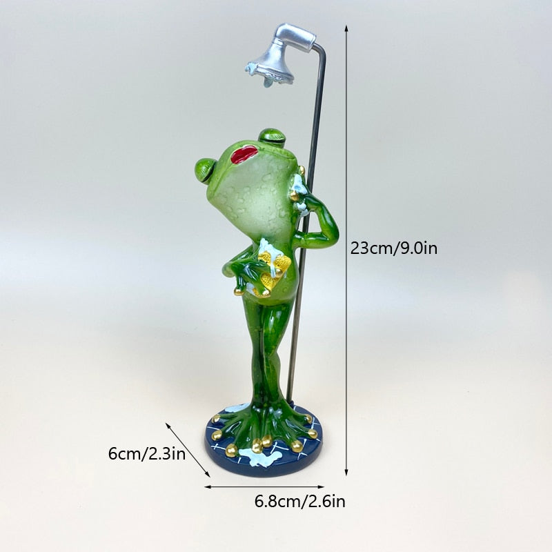 ArtZ® Most Interesting Frog In The World Sculptures - Shower Frog