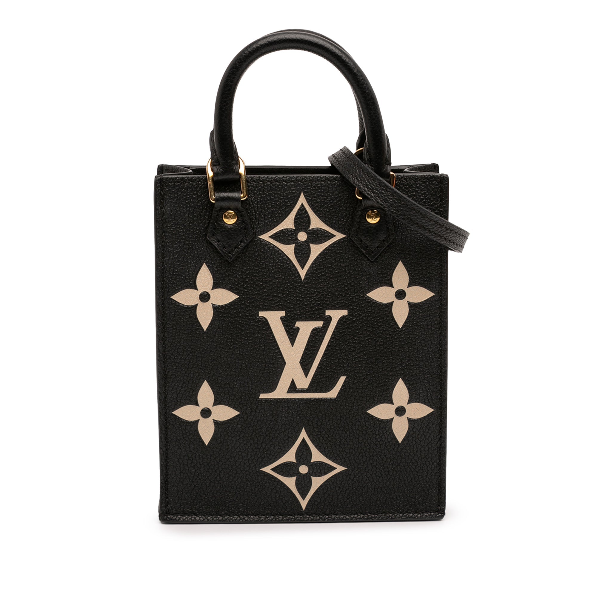 Bicolor Monogram Empreinte Petit Sac Plat