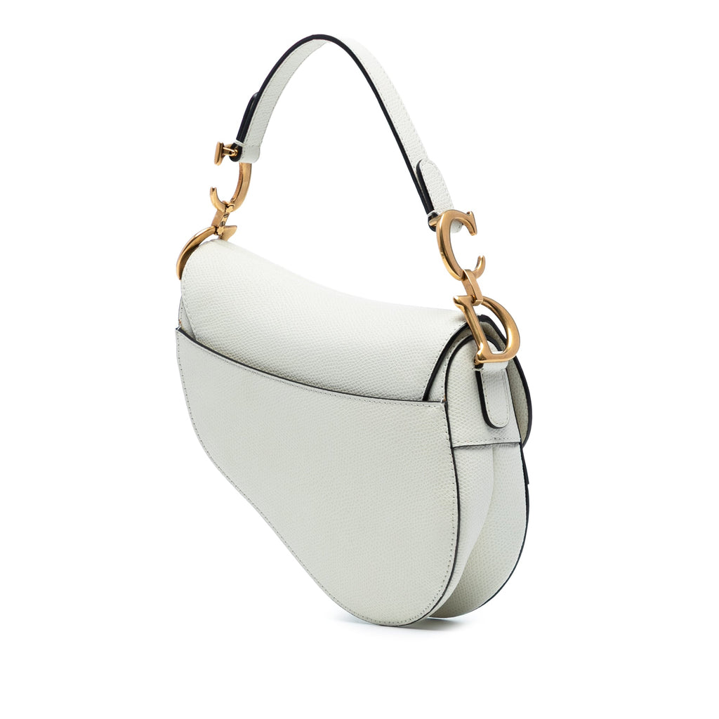 Mini Grained Calfskin Saddle Bag