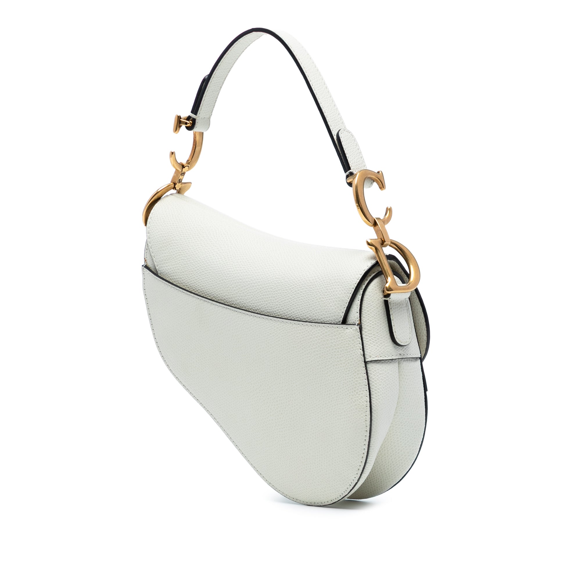 Mini Grained Calfskin Saddle Bag