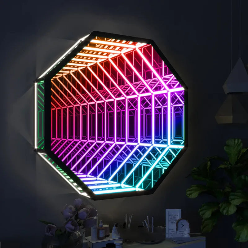 ArtZ® Enchantment LED Light And Mirror - Small; Height 11.8 inch; Width 11.8 inch (30 cm)