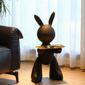 ArtZ® I'm All Ears Abstract Sculpture Tray Table - Black