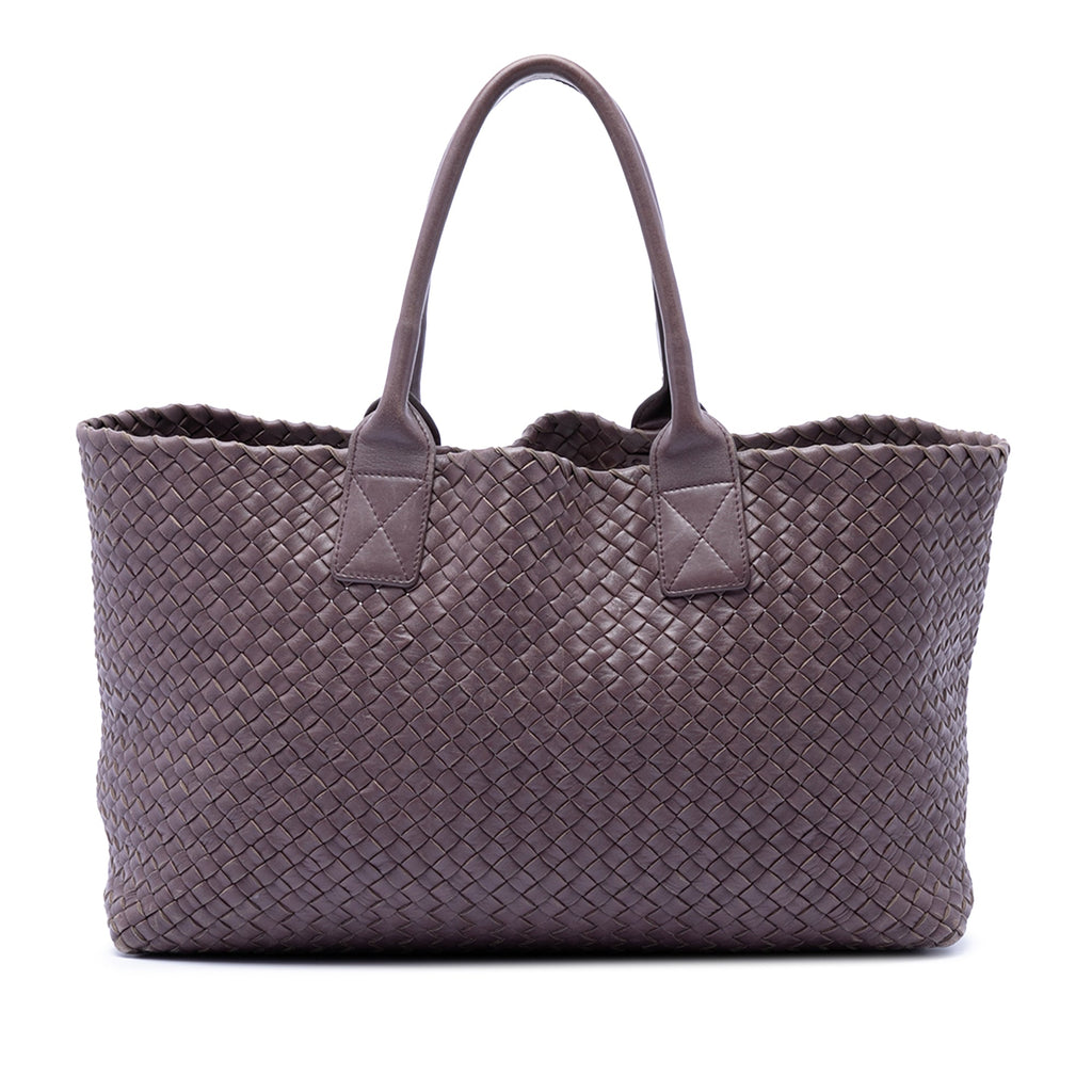 Limited Edition Medium Lambskin Intreccio Cabat Tote