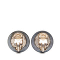 CC Faux Pearl Strass Clip On Earrings