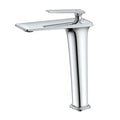 Lugano Bathroom Faucet - Chrome Shiny Tall 10 inch by 7.6 inch (25x19cm)