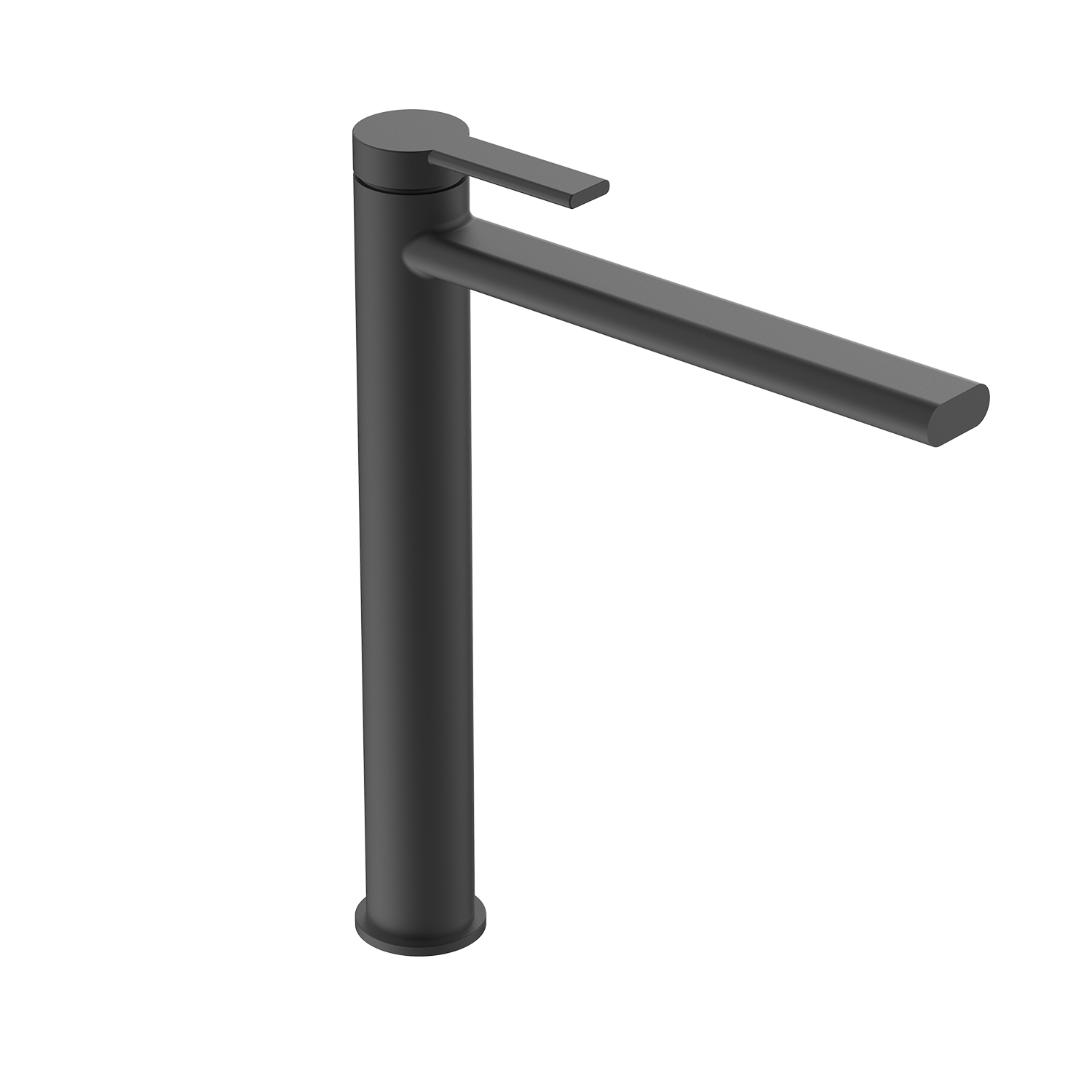 BATHME HB-GR4003B INFINITY B16 Grifo Monomando Lavabo Caño Alto Negro Mate