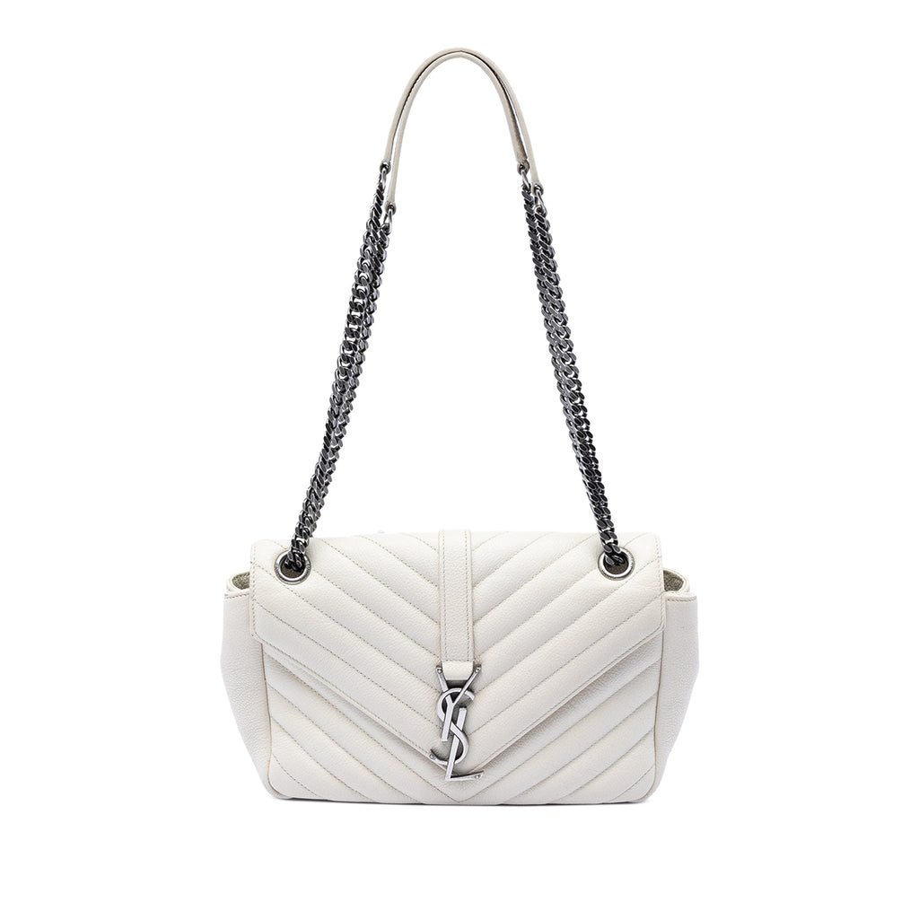 Medium Chevron Calfskin Monogram Envelope Bag