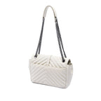 Medium Chevron Calfskin Monogram Envelope Bag