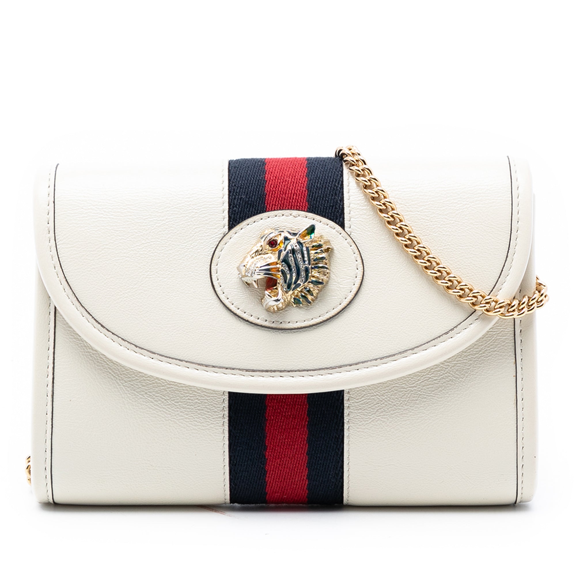 Mini Calfskin Rajah Web Chain Crossbody