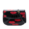Leather Lips Applique Crossbody