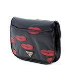 Leather Lips Applique Crossbody