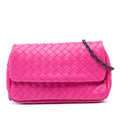 Mini Nappa Intrecciato Expandable Chain Flap Crossbody