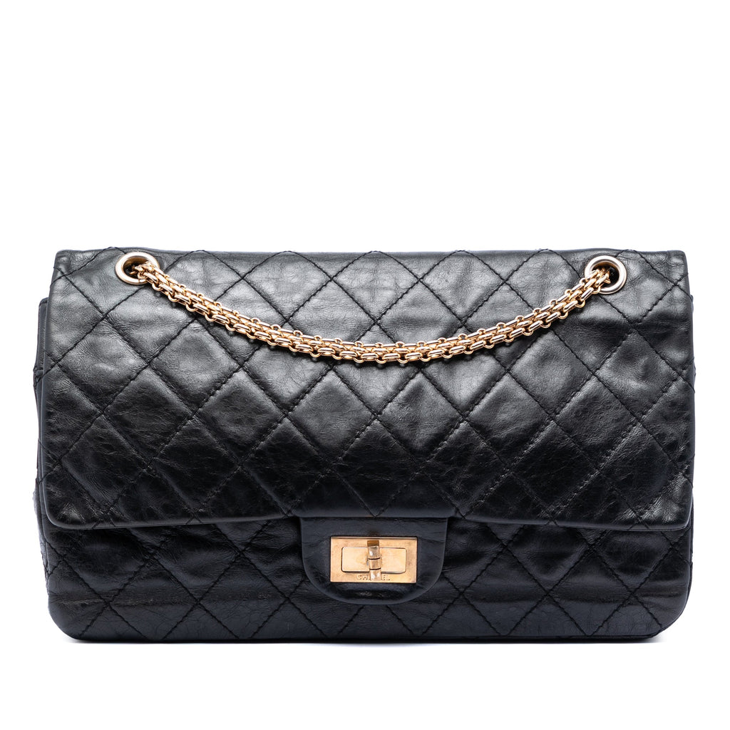 Quilted Aged Calfskin Reissue 2.55 Double Flap 227