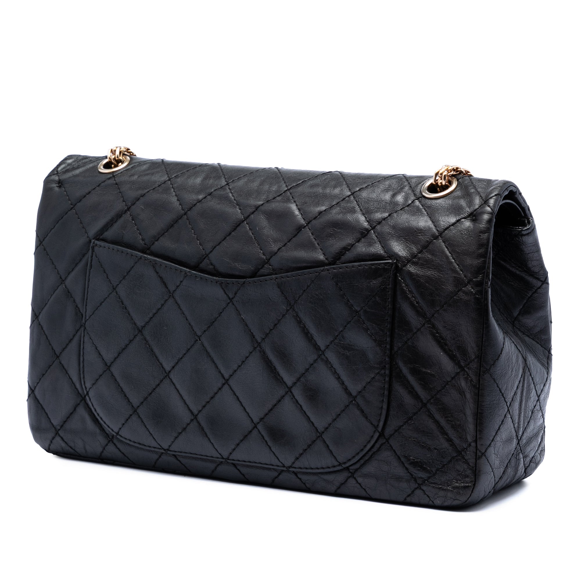 Quilted Aged Calfskin Reissue 2.55 Double Flap 227