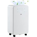 12L/Day 2000mL Portable Quiet Dehumidifier with Air Purifier Filter, White