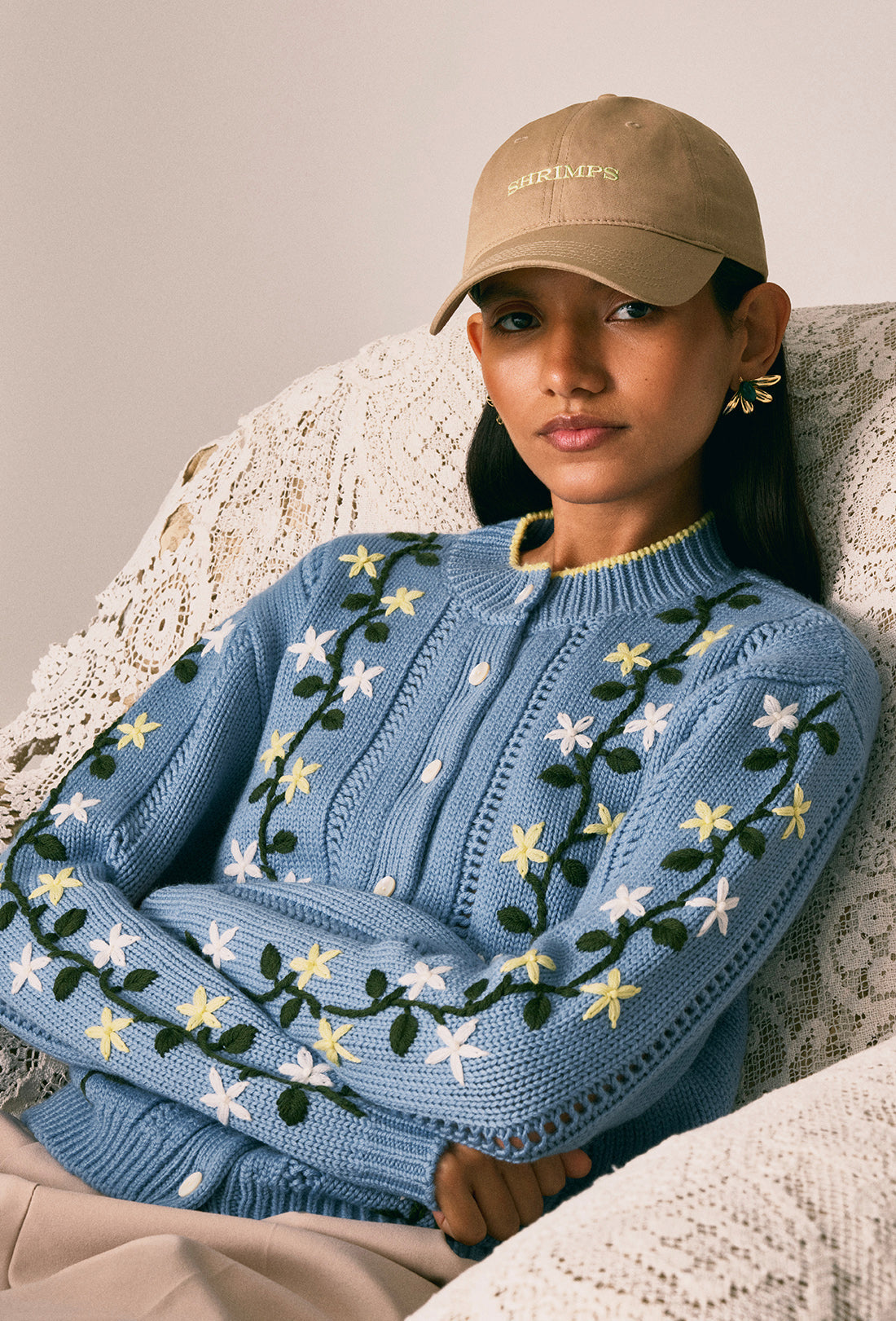 Hesper Cardigan - Greek Blue/Multi