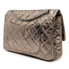 Metallic Aged Calfskin Reissue 2.55 Double Flap 227