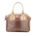 Medium GG Lurex Scarlett Satchel