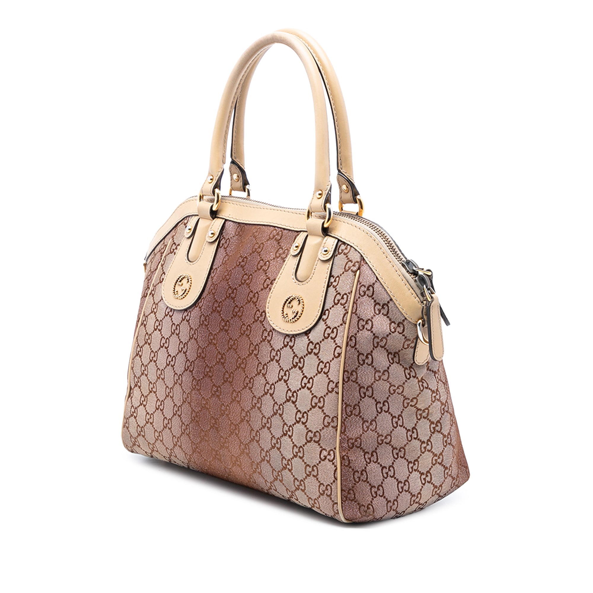 Medium GG Lurex Scarlett Satchel