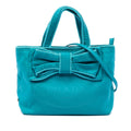 Tessuto Canapa Logo Bow Satchel