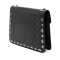 Small Studded Leather Laser Cut Square Serpenti Forever Chain Crossbody