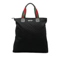 GG Canvas Web Vertical Tote