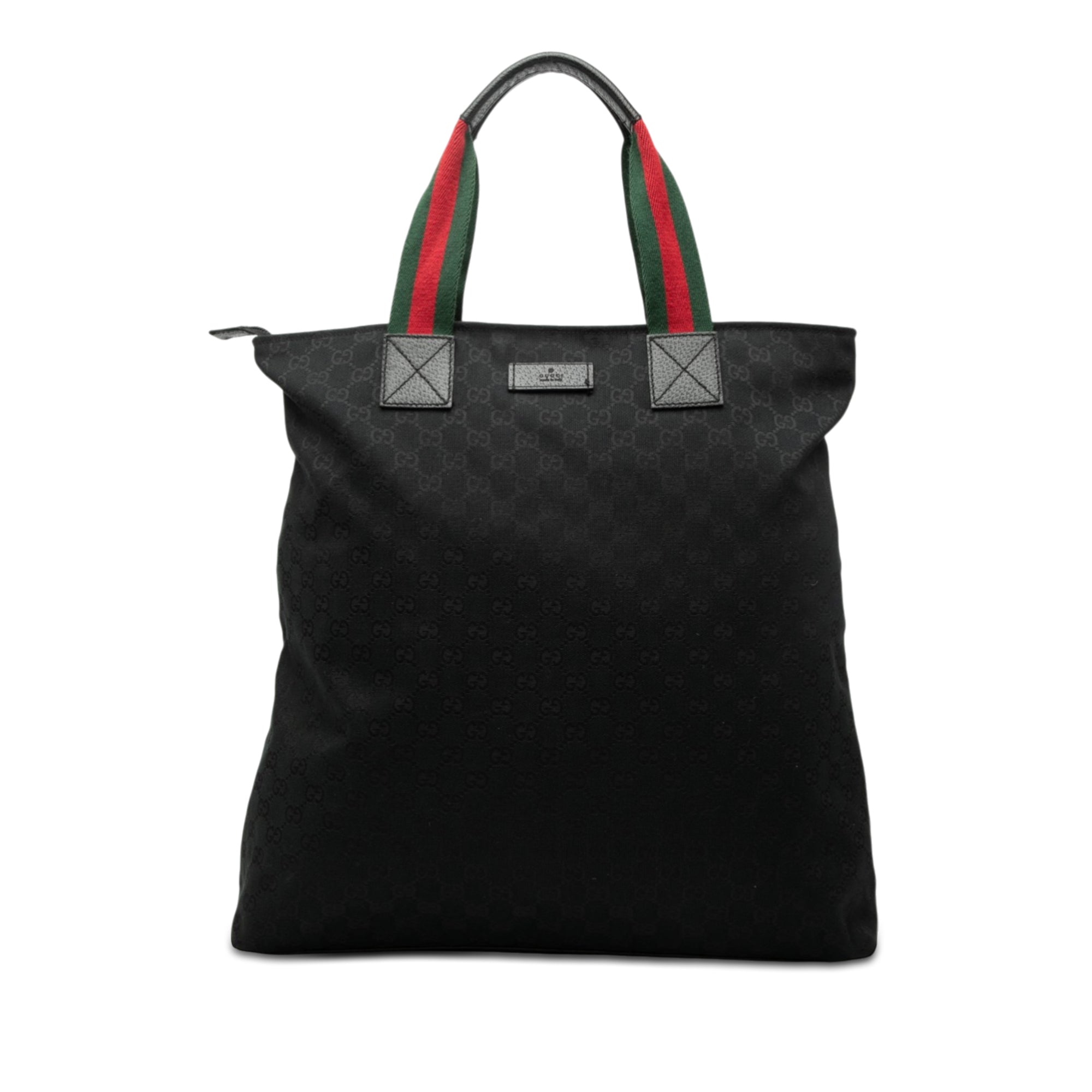 GG Canvas Web Vertical Tote