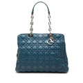 Large Lambskin Cannage Soft Zipped Lady Dior Shopping Tote
