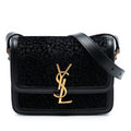 Small Velvet Solferino Satchel In Box