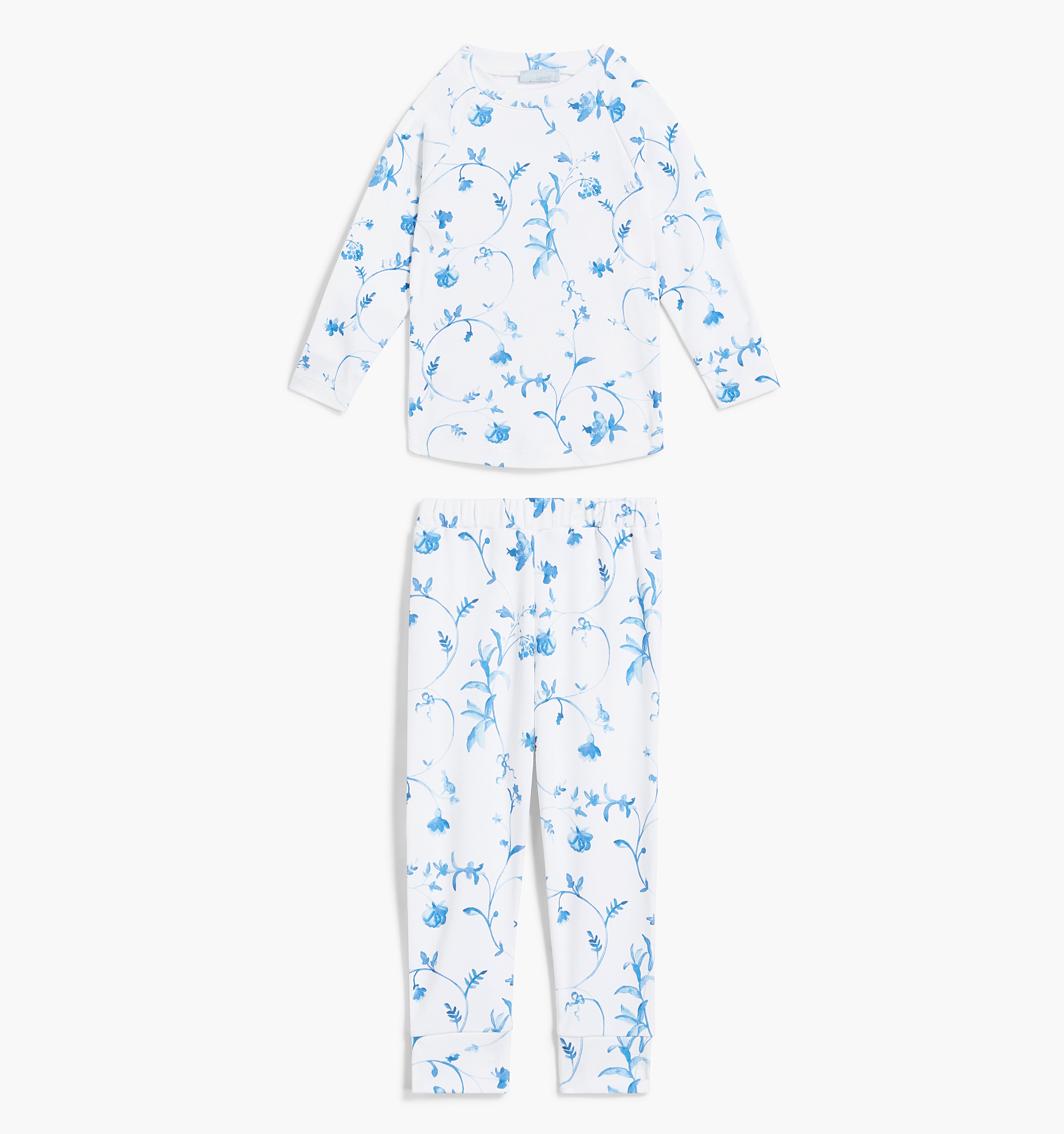 The Tiny PJ Set / Blue Botanical    By Hill House Home