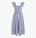 The Maternity Ellie Nap Dress Navy Stripe   By Hill House Home