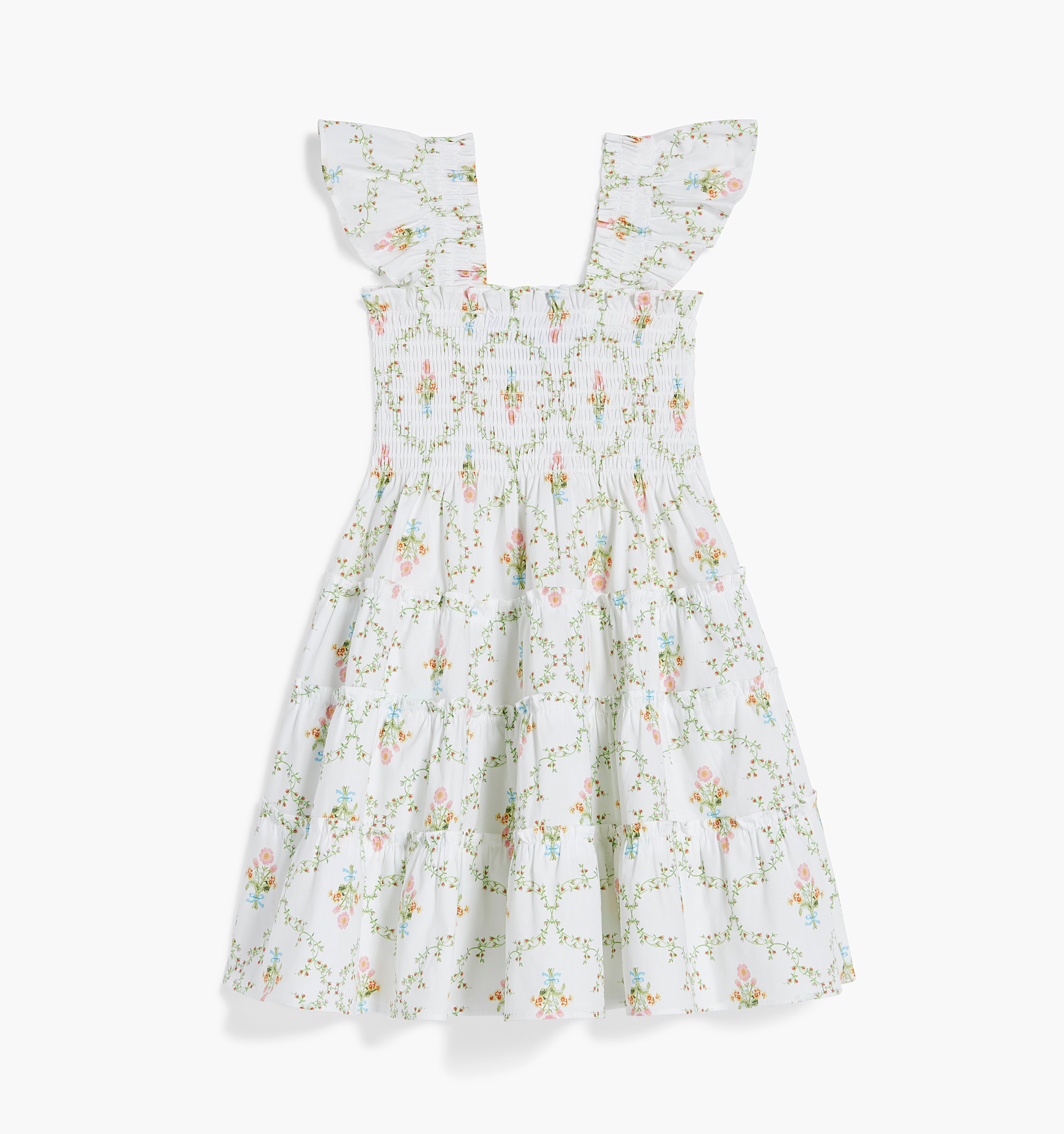 The Tiny Ellie Nap Dress / Pastel Trellis  / Cotton     By Hill House Home